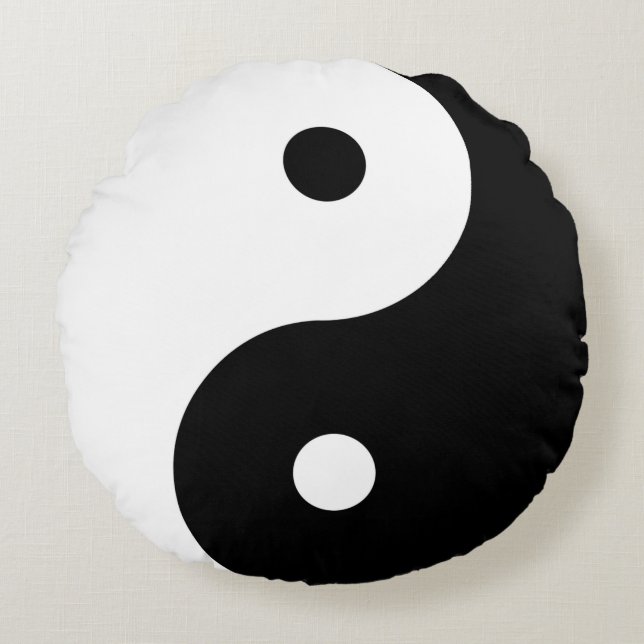 Coussins Ronds Yin-Yang (Devant)