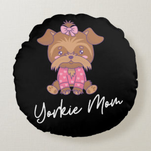 Coussins Ronds Yorkie Maman 2