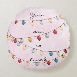Coussins Ronds You Are So Loved Throw Pillow