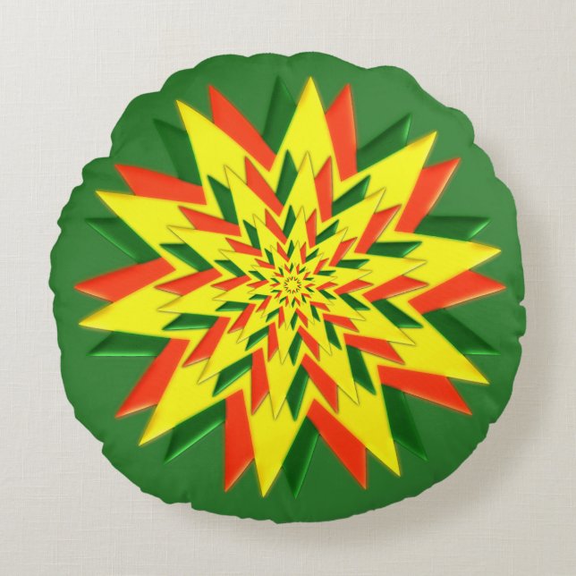 Coussins Ronds Yuletide Star Pillow (Devant)