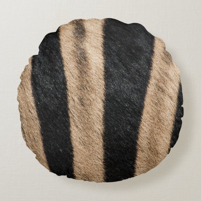 COUSSINS RONDS ZEBRA POSTER DE ANIMAL STRIPE (Devant)