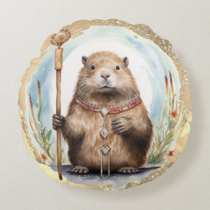Coussins Ronds *~* Zen Imaginaire bijoux Déchets de marmotte SC5