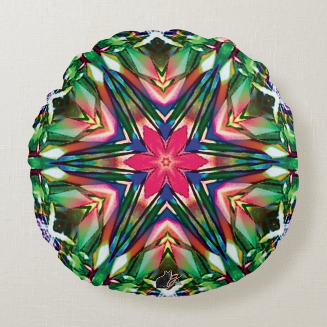 Coussins Ronds Zesty Kaleidoscope (Devant)