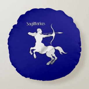 Coussins Ronds Zodiac bleu marine