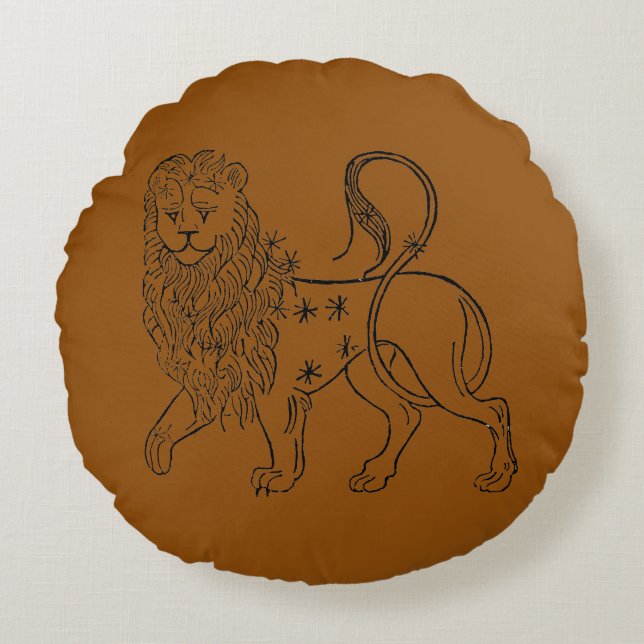 Coussins Ronds Zodiaque : Lion, 1494 (Devant)