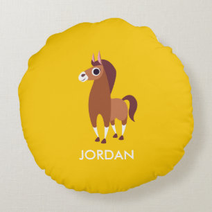 Coussins Ronds Zora le cheval