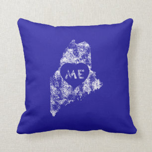Coussins utilisés d'état du Maine d'amour d'I