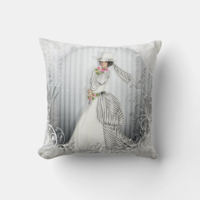 Coussins victoriens de MoJo d'Américain de rose (Recto)