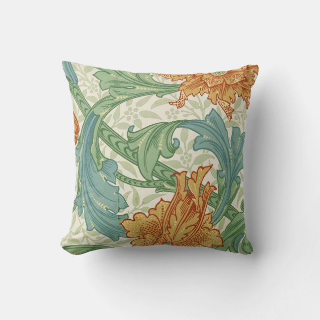 Coussins vintages en papier peint floral (Recto)
