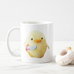 Couteau Canard Plush Mème Mug Double Côté