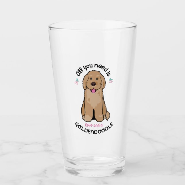 Couteaux de verre Goldendoodle (Devant)