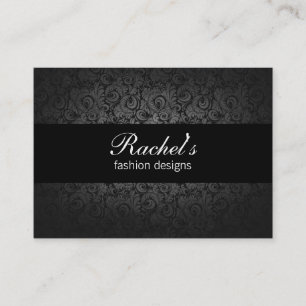 coutoure à la mode florale grise noire carte de vi