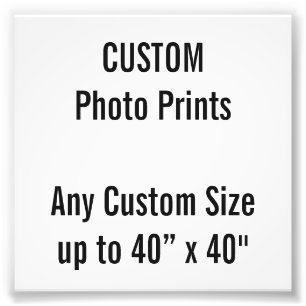 Coutume 4" x 4" copie de photo (ou toute taille
