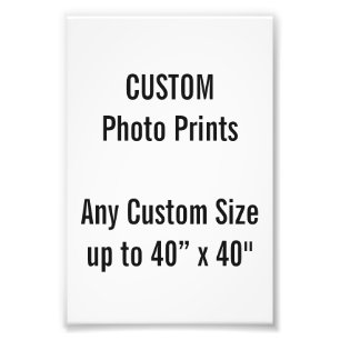 Coutume 4" x 6" copie de photo (ou toute taille