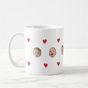 Coutume Baby Face 2 Photos Mug