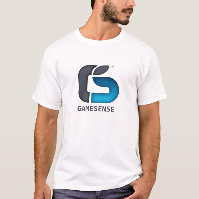 Coutume blanche #1 de T-shirt de base de GameSense (Devant)
