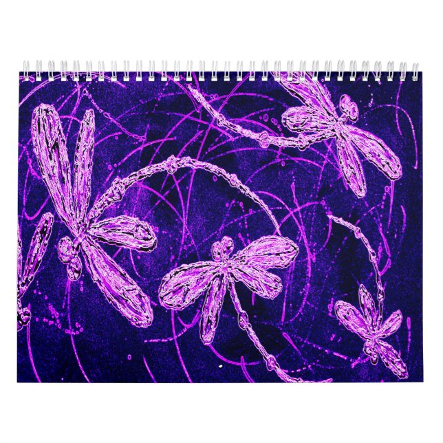 Coutume de calendrier de collection de libellule (Protection)