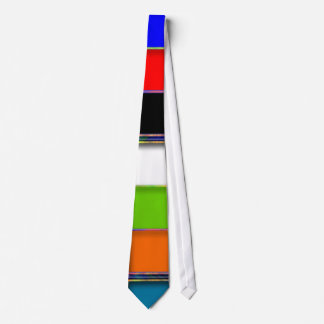 Coutume de cravate modelée par carré multicolore