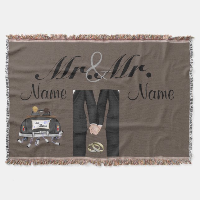 Coutume de jet de couverture de cadeau de mariage (Devant)