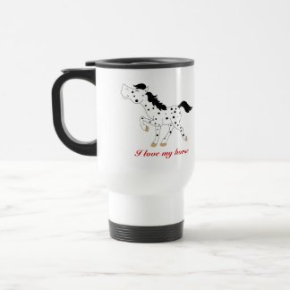 COUTUME DE TASSE DE VOYAGE DE CAFÉ D'APPALOOSA DE