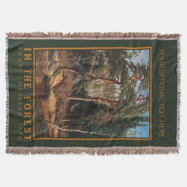 Coutume "In The Forest" Jeter une couverture (Devant)