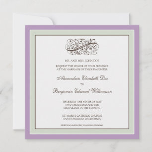 ::coutume : Invitation au mariage élégante