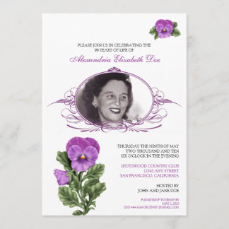 : coutume : Invitation florale de fête