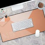 Coutume Lumière Pêche Été Corail Orange<br><div class="desc">Contemporain clair soleil été orange couleur monogramme bureau à domicile clavier pad. Avec place pour customiser avec le nom,  monogramme ou initiales de votre choix. Magnifique,  moderne et cool clavier de tablette pour le branché branché tendance et amateur d'art,  style rétro vintage amoureux de motif de style.</div>