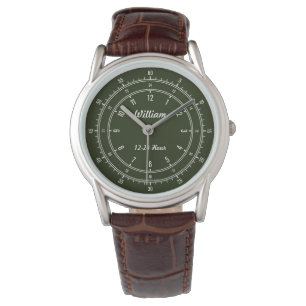 Coutume montres d'explorateur de 12 - 24 heures