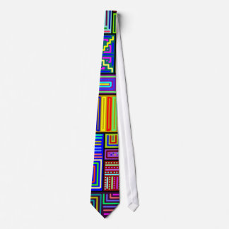Coutume multicolore de cravate de carrés et de