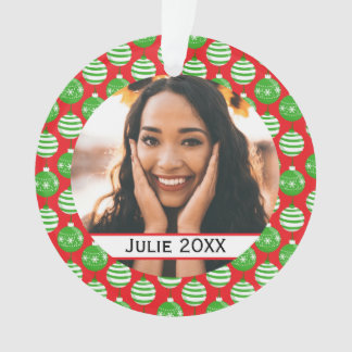 Coutume Noël Baubles Rouge Vert Ornement