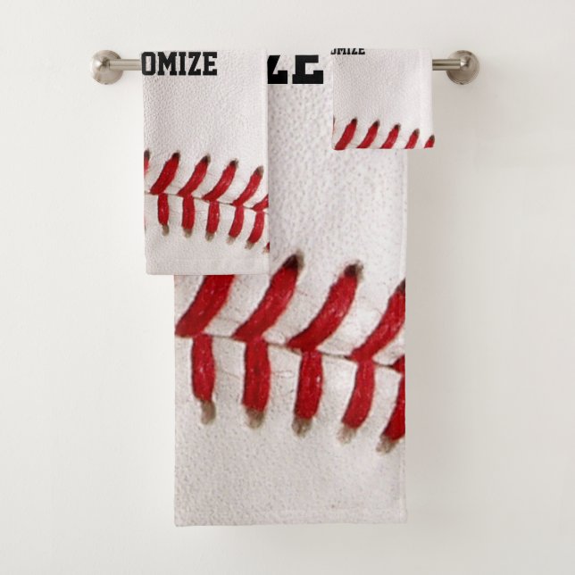 Couture Baseball Softball Texte Personnalisé (En situation)