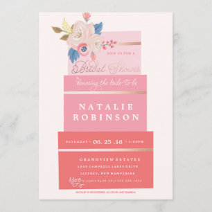 Couture Cake Bridal Shower Invitation