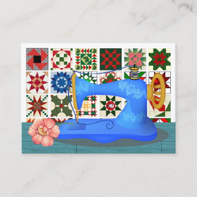 Couture / Couchettes / Carte de visite Seamstress  (Devant)