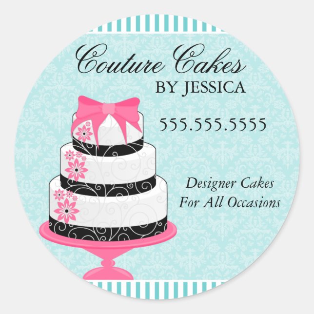 Couture Gâteaux Aqua Boulangerie Stickers (Devant)