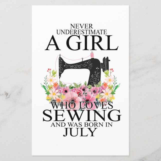 Couture | Qui Aime Coudre Et Est Né Juillet (Devant)