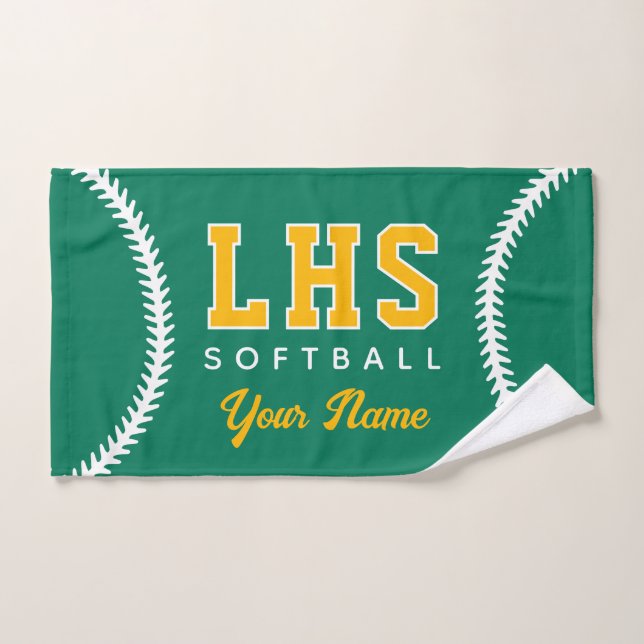 Couture Softball Serviette de sport personnalisée  (Serviette à main)