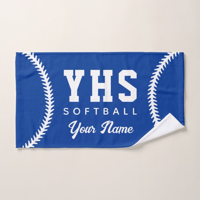 Couture Softball Serviette de sport personnalisée  (Serviette à main)