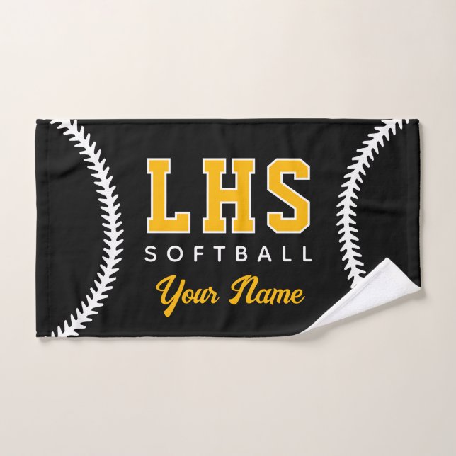 Couture Softball Serviette de sport personnalisée  (Serviette à main)