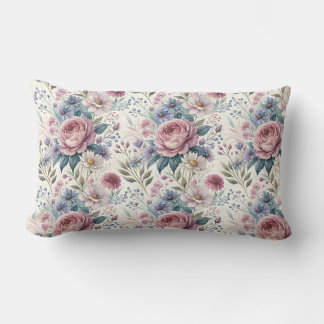 Couvercle Coussin floral avec Motif fleuri Vintage