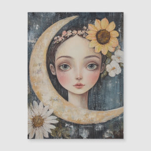 Couvercle et lune à croissant floral 4