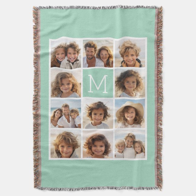 Couverture 11 Collage de photos - Grille minimale avec texte (devant Vertical)
