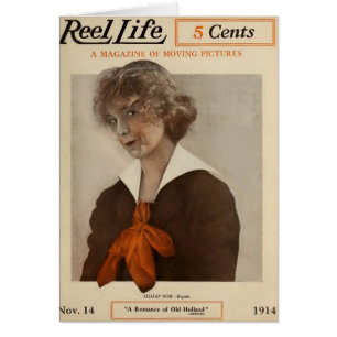 Couverture 1914 de magazine de film de Lillian