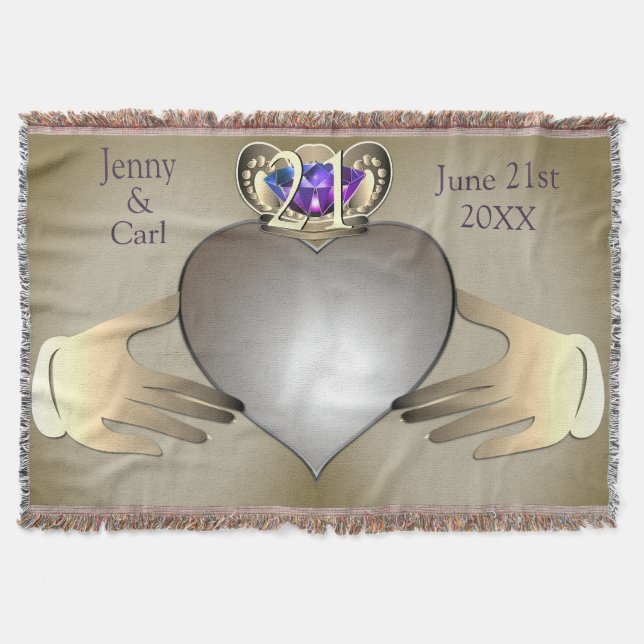 Couverture 21e/Anniversaire de Mariage Personnalisé avec Phot (Devant)