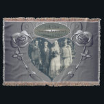 Couverture 25e anniversaire du Mariage Photo<br><div class="desc">Cherchez-vous la couverture de jetons droite pour leur anniversaire de mariage,  marquant le jalon avec leur photo? Peut-être l'avez-vous trouvé avec mon design rose et argenté original et modèles pour la personnalisation!</div>