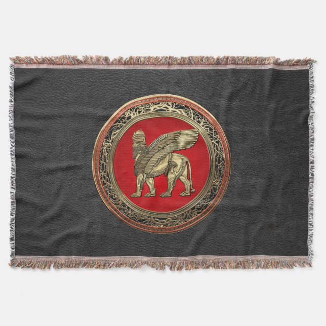 Couverture [410] Lion assyrien ailli - Lamassu d'or (Devant)