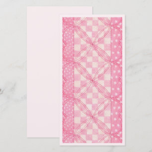 COUVERTURE À CŒUR ROSE 8x4 Carte plate / Rose / Ve