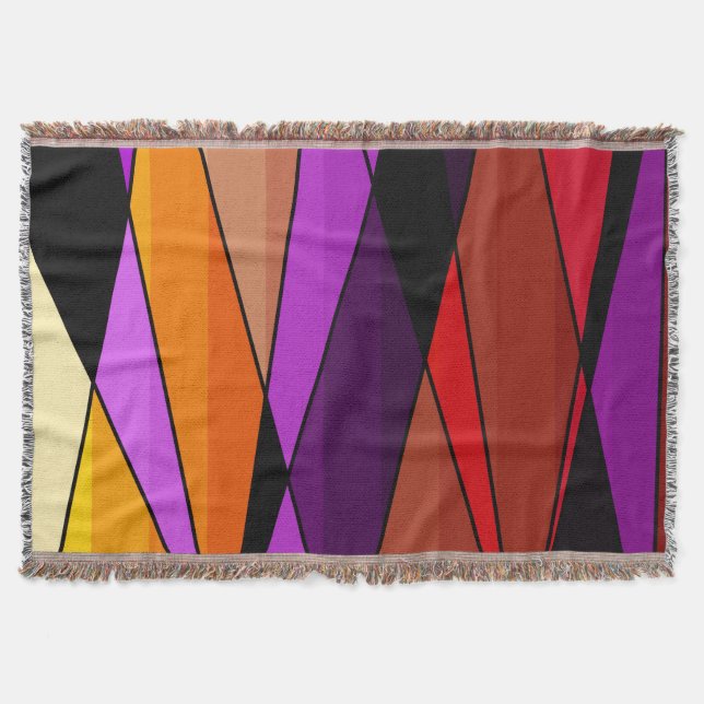 Couverture Abstract moderne geometric shapes triorange (Devant)