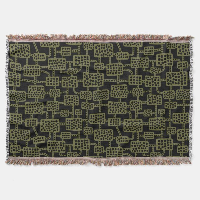 Couverture Abstrait 041113 - Olive profond sur noir (Devant)