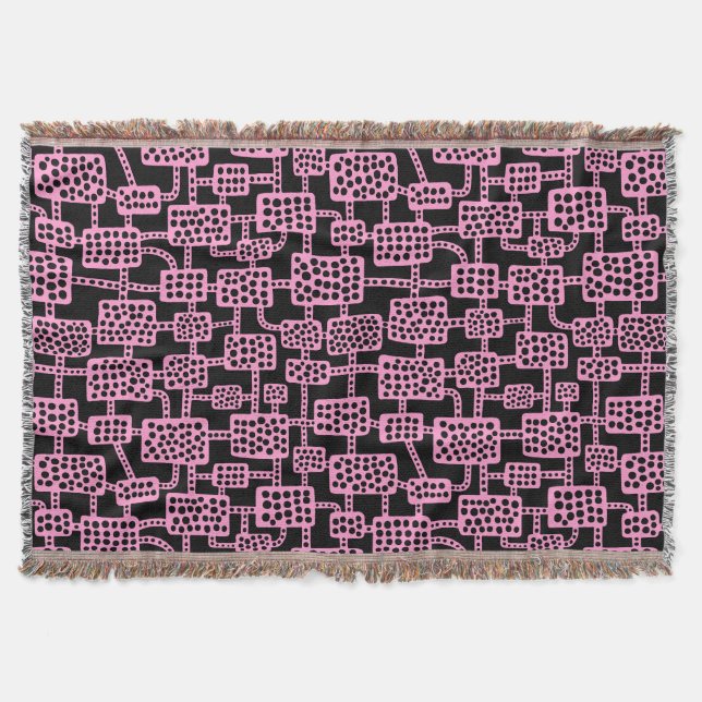 Couverture Abstrait 041113 - Rose sur noir (Devant)
